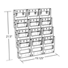 Azar Displays 12-Pocket Bifold Wall Mount 252323